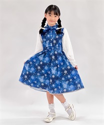 スノークリスタルワンピース(紺-120cm)