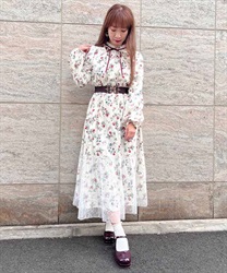 ベリー柄ロングワンピース | outlet | axes femme online shop