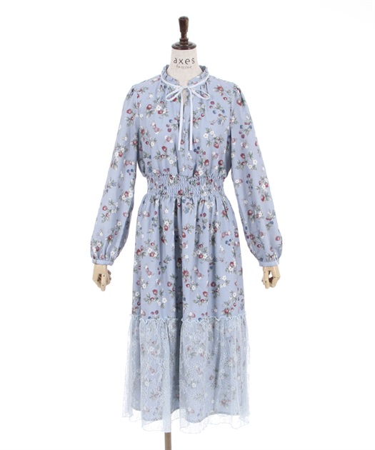 ベリー柄ロングワンピース | outlet | axes femme online shop ベリー柄ロングワンピース | outlet | axes femme online shop