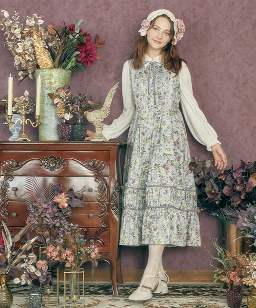 クラシカルフラワーワンピース | outlet | axes femme online shop クラシカルフラワーワンピース | outlet | axes femme online shop