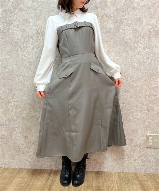 ベルト風ドッキングワンピース | レディース服・レディース ベルト風ドッキングワンピース | レディース服・レディース