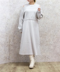 ラメカーデ×ニットワンピースセット | axes femme | axes femme ラメカーデ×ニットワンピースセット | axes femme | axes femme