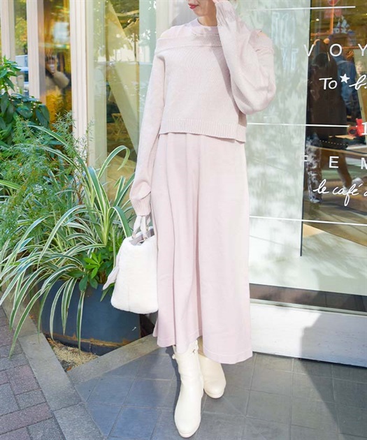 ラメカーデ×ニットワンピースセット【10%OFF対象商品】 | axes ラメカーデ×ニットワンピースセット【10%OFF対象商品】 | axes
