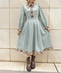 デリスショコラシャツワンピース【2点10%OFF対象商品】(ミント-F)