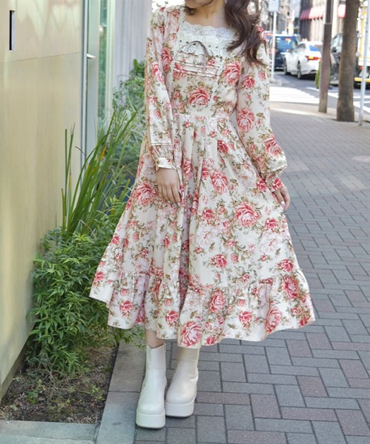 ブルームフラワー柄ワンピース | レディース服・レディース ブルームフラワー柄ワンピース | レディース服・レディース