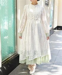 イレヘム総レースワンピース(生成り-F)