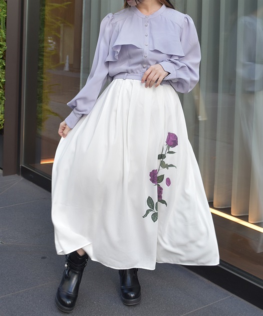 ローズプリントワンピース 【会員限定価格】 | axes femme online shop