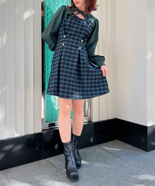 カットアウトデザインミニワンピース | outlet | axes femme カットアウトデザインミニワンピース | outlet | axes femme