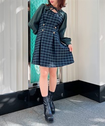 カットアウトデザインミニワンピース | outlet | axes femme カットアウトデザインミニワンピース | outlet | axes femme