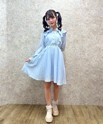 シアーチェックフリルワンピース【期間限定価格】 | outlet