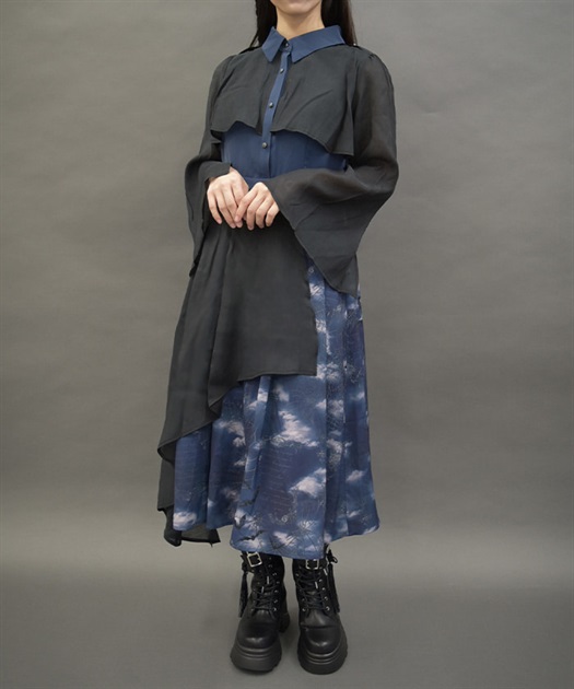 ダークロマンスバイカラーワンピース | レディース服 ダークロマンスバイカラーワンピース | レディース服