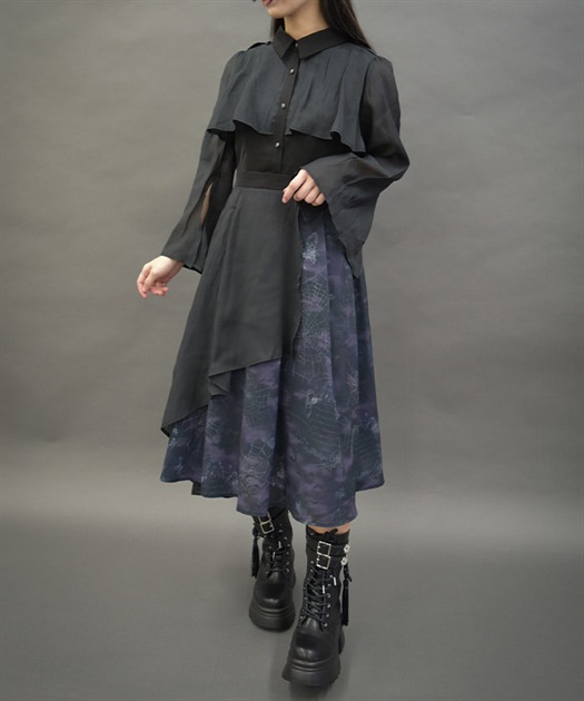 ダークロマンスバイカラーワンピース | レディース服 ダークロマンスバイカラーワンピース | レディース服