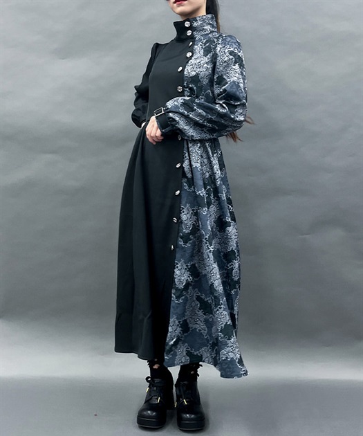 スネークダマスクワンピース | POETIQUE | axes femme online shop スネークダマスクワンピース | POETIQUE | axes femme online shop