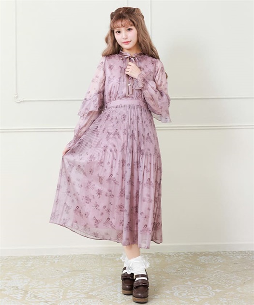 フラワーキャットロングワンピース | レディース服・レディース フラワーキャットロングワンピース | レディース服・レディース
