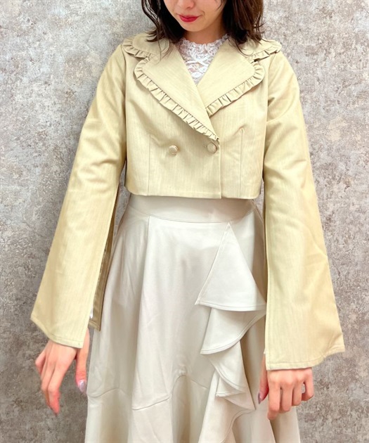 スリット袖ショートジャケット【期間限定価格】 | outlet | axes スリット袖ショートジャケット【期間限定価格】 | outlet | axes
