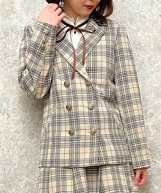 後ろレースアップジャケット | outlet | axes femme online shop 後ろレースアップジャケット | outlet | axes femme online shop