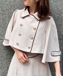 ダブルボタンケープジャケット | レディース服・レディース ダブルボタンケープジャケット | レディース服・レディース