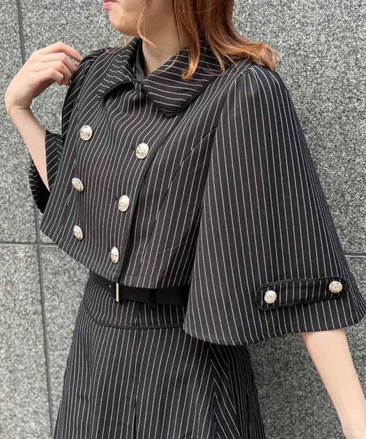ダブルボタンケープジャケット | レディース服・レディース ダブルボタンケープジャケット | レディース服・レディース