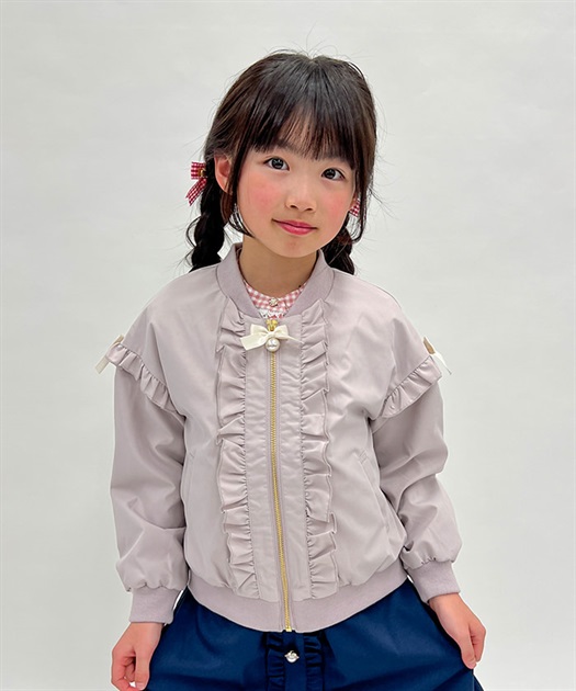 kids撥水加工リボンフリルブルゾン | outlet | axes femme kids撥水加工リボンフリルブルゾン | outlet | axes femme
