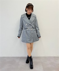 ２ＷＡＹセーラー襟長袖ジャケット(グレー-M)