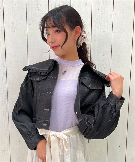 セーラー襟ショートブルゾン | outlet | axes femme online shop セーラー襟ショートブルゾン | outlet | axes femme online shop