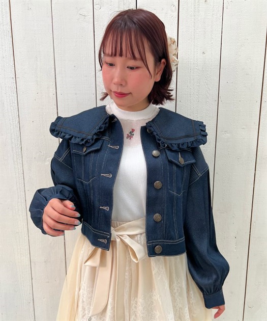セーラー襟ショートブルゾン | outlet | axes femme online shop セーラー襟ショートブルゾン | outlet | axes femme online shop
