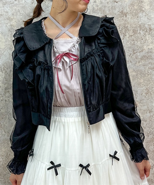 シアー×チュールブルゾン | レディース服・レディース シアー×チュールブルゾン | レディース服・レディース