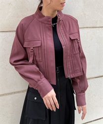 ショート丈ミリタリーブルゾン | outlet | axes femme online shop