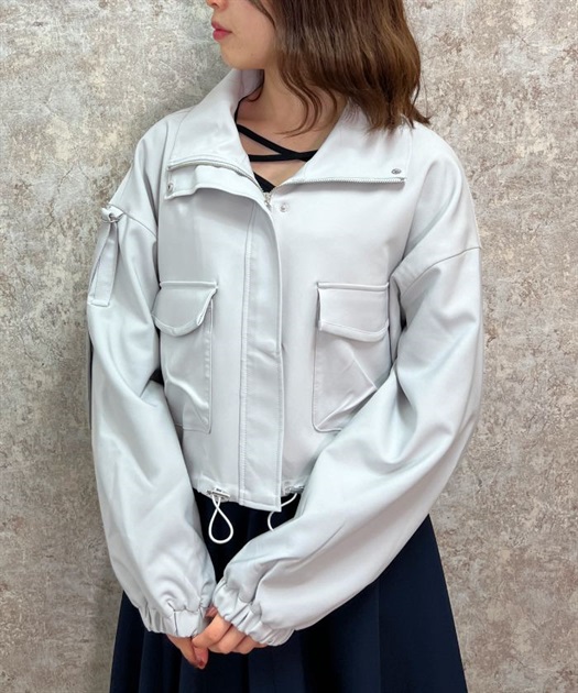 スタンドカラーブルゾン【期間限定価格】 | outlet | axes femme スタンドカラーブルゾン【期間限定価格】 | outlet | axes femme