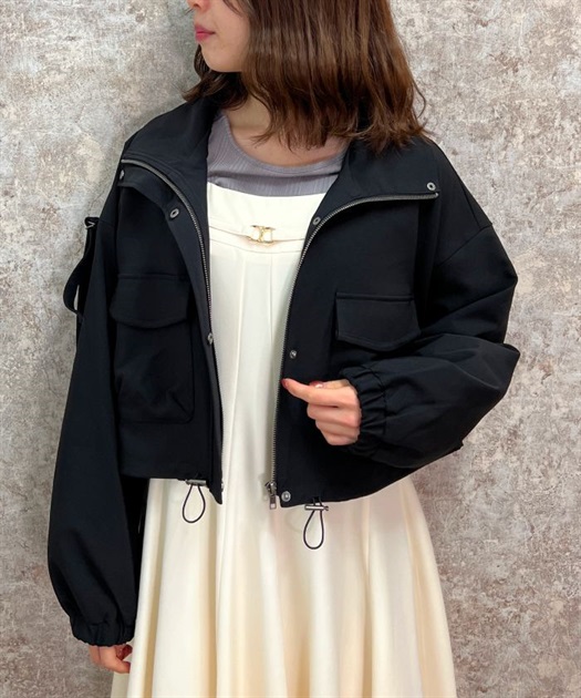 スタンドカラーブルゾン【期間限定価格】 | outlet | axes femme スタンドカラーブルゾン【期間限定価格】 | outlet | axes femme