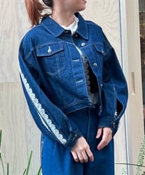 レース×ラインデニムジャケット【期間限定価格】 | outlet レース×ラインデニムジャケット【期間限定価格】 | outlet