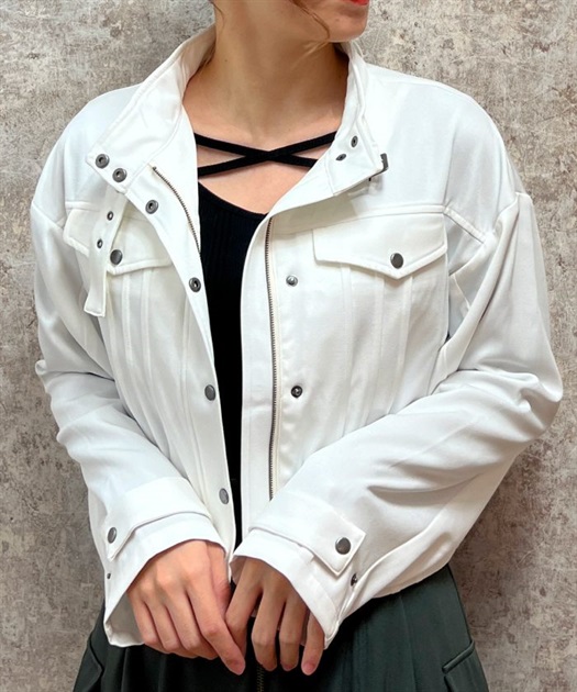 ベルト付ショートブルゾン | outlet | axes femme online shop ベルト付ショートブルゾン | outlet | axes femme online shop