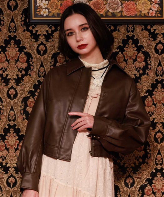襟付フライトジャケット | outlet | axes femme online shop 襟付フライトジャケット | outlet | axes femme online shop