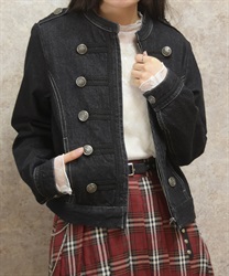 ナポレオンデニムジャケット【WEB先行販売】(黒-F)