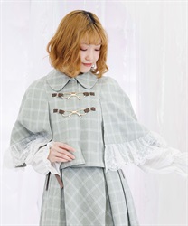 リボンビット付きケープジャケット【期間限定価格】(ミント-M)