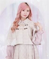 リボンビット付きケープジャケット【予約】