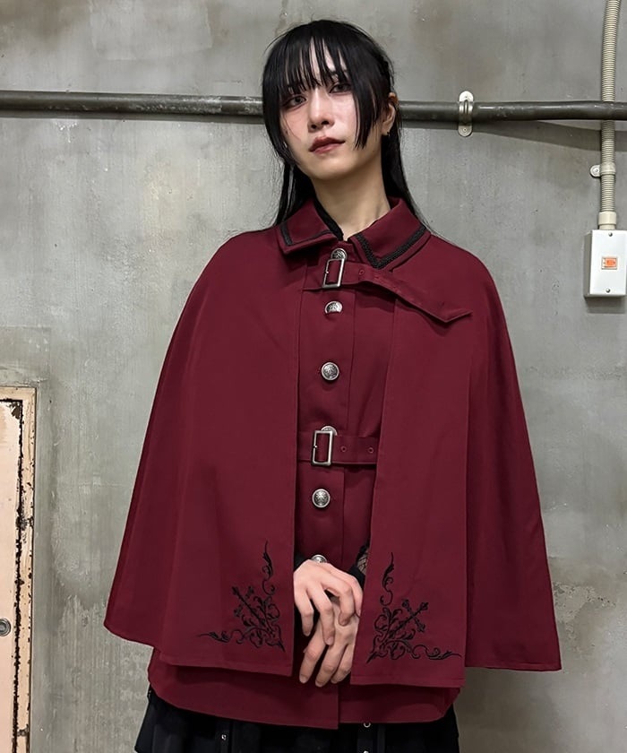 クロス刺繍ケープコート | NIBBLE POISON -outlet- | axes femme 公式