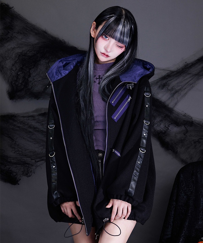 ベルトデザインモッズコート【予約】 | NIBBLE POISON | axes femme