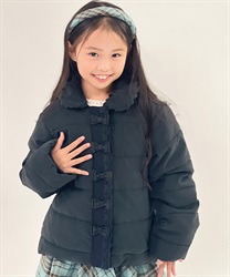 メニーリボンコート(黒-120cm)