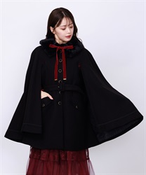 ファー襟付ケープコート | axes femme | axes femme online shop ファー襟付ケープコート | axes femme | axes femme online shop