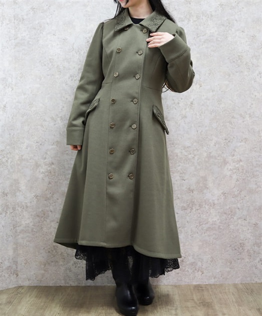 バッスル風ロングコート | axes femme | axes femme online shop バッスル風ロングコート | axes femme | axes femme online shop