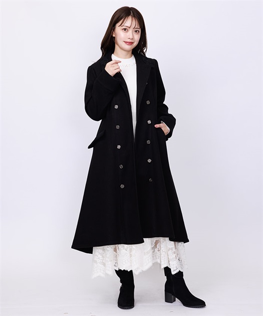 バッスル風ロングコート【期間限定価格】 | axes femme | axes バッスル風ロングコート【期間限定価格】 | axes femme | axes