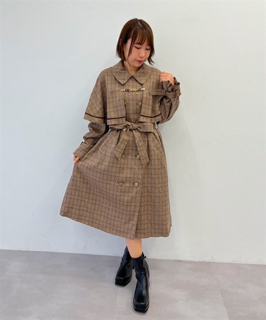 ケープデザイントレンチコート | outlet | axes femme online shop ケープデザイントレンチコート | outlet | axes femme online shop