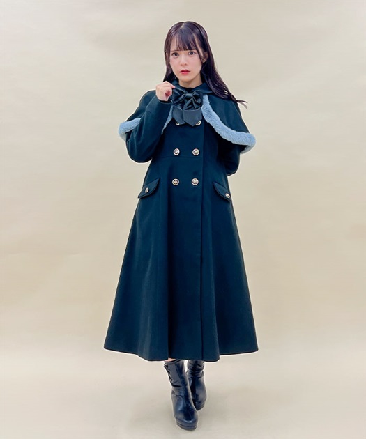 ファーデザインケープ付コート | レディース服・レディース ファーデザインケープ付コート | レディース服・レディース