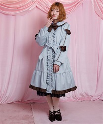 バイカラーワンピースコート【期間限定価格】(ミント-M)