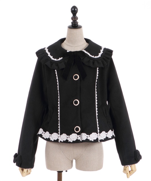 ガーリーリボンショートコート【WEB限定価格】 | outlet | axes ガーリーリボンショートコート【WEB限定価格】 | outlet | axes