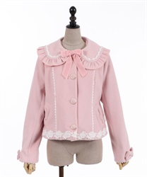 ガーリーリボンショートコート | outlet | axes femme online shop ガーリーリボンショートコート | outlet | axes femme online shop