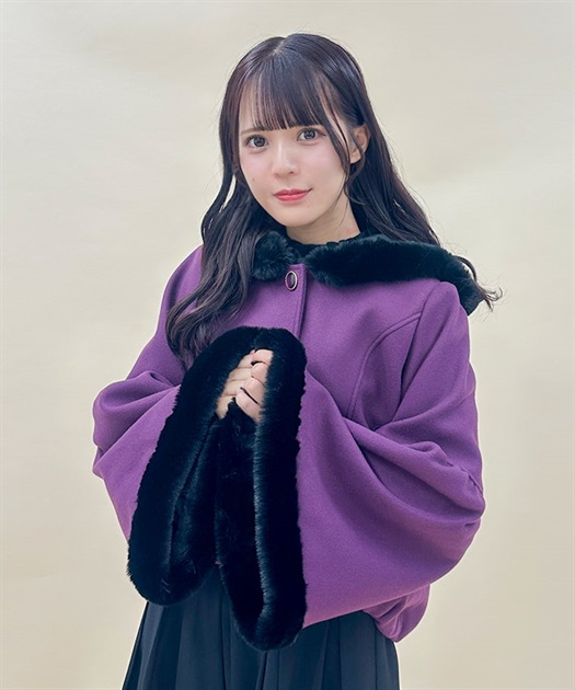 ベルスリーブフード付コート | outlet | axes femme online shop