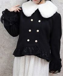 裾レースショートコート | 衣料 | axes femme online shop 裾レースショートコート | 衣料 | axes femme online shop