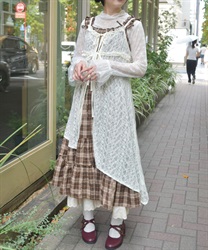 チュニック丈レースキャミ【WEB先行販売】(生成り-F)